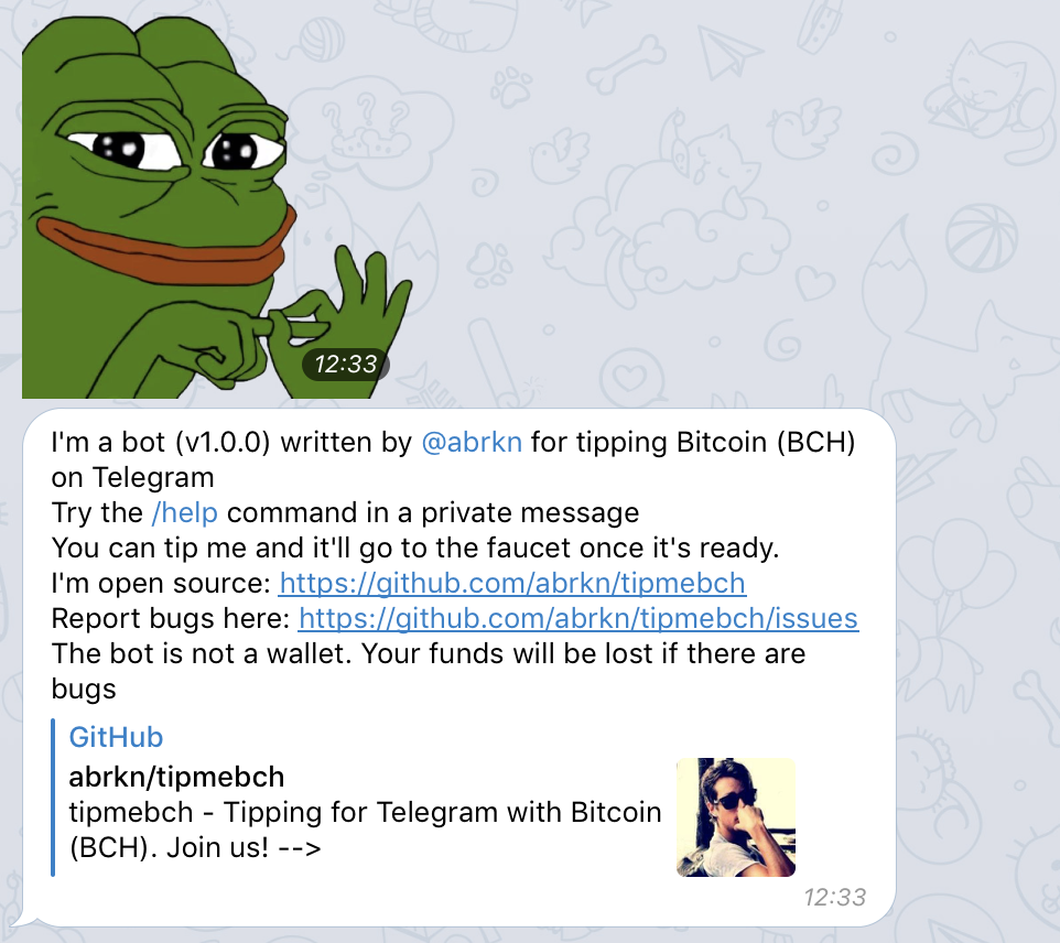 Bitcoin Cash Tip Bot Integrates With Telegram - 