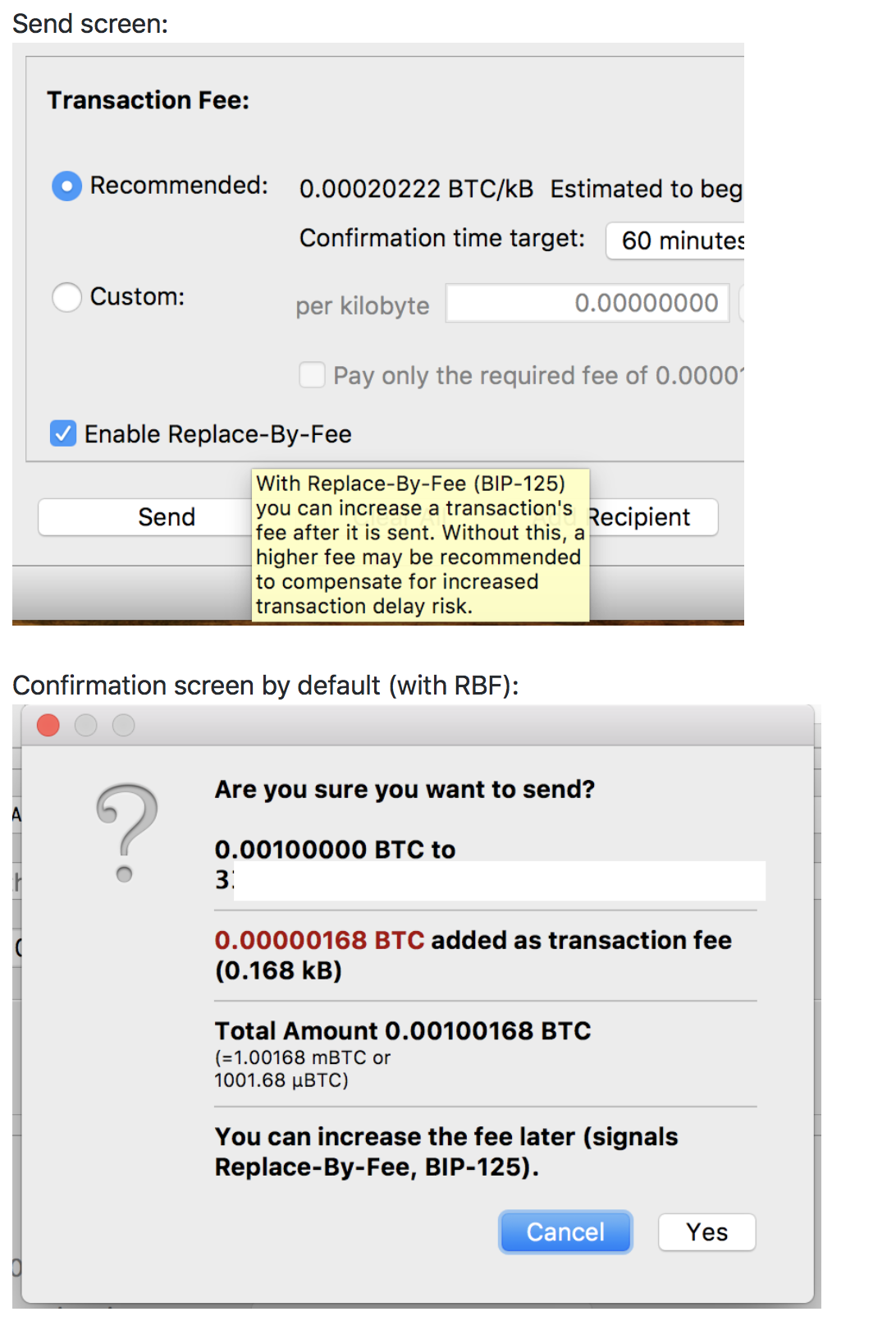 Bitcoin Core Implemen!   ts Default Replace By Fee - 