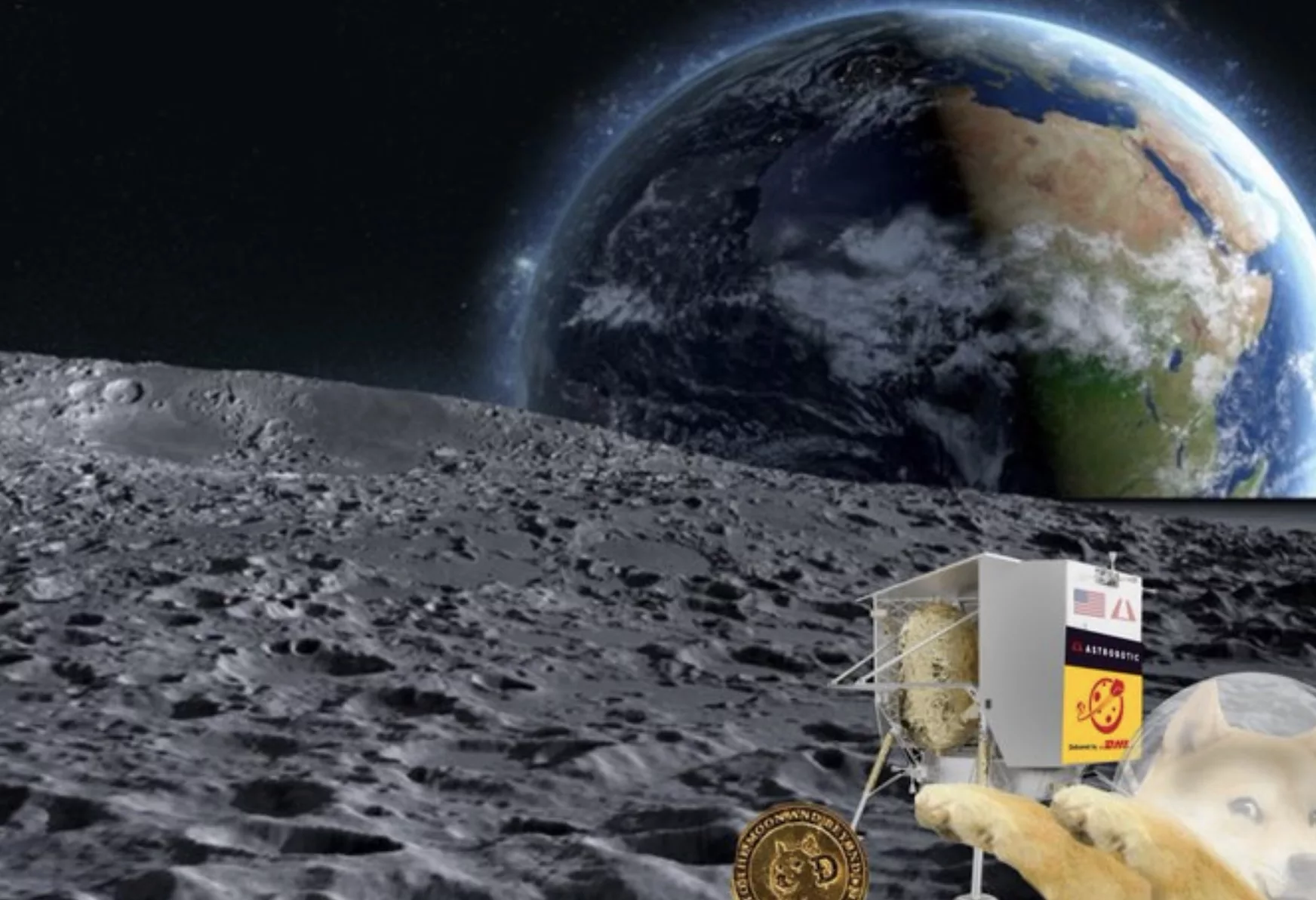 Physical dogecoin to the moon, for real. Well, sort of. Nov 2023