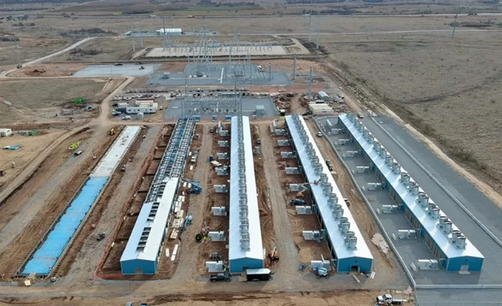 Iren mining facility in Childress, Texas, Jan 2024