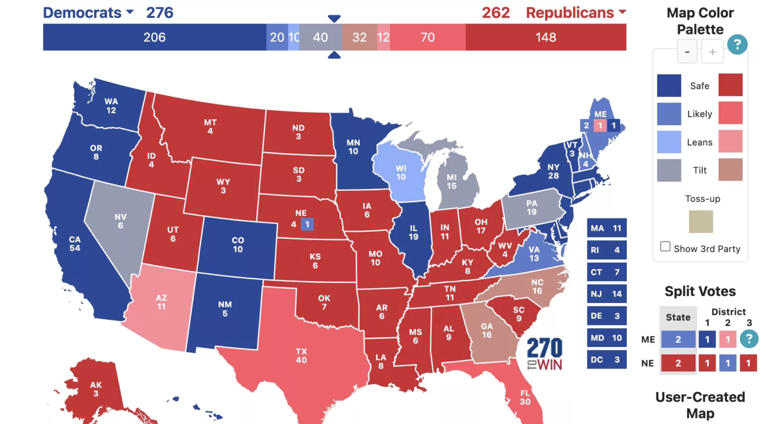 We Coming Babe OR 2024 Election Map According to Polymarket, Sep 2024