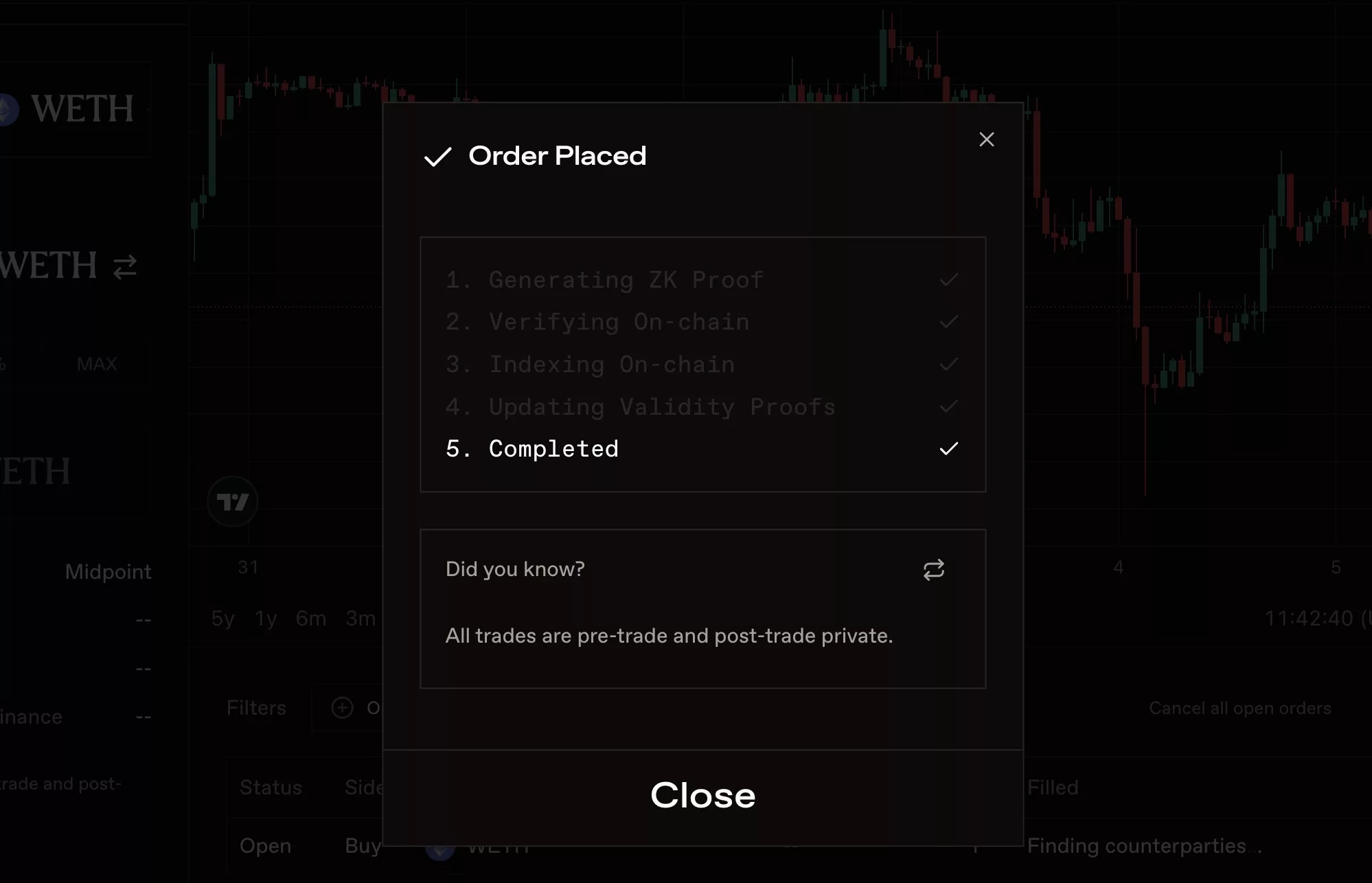 Renegade, the ethereum darkpool on Arbitrum, Sep 2024